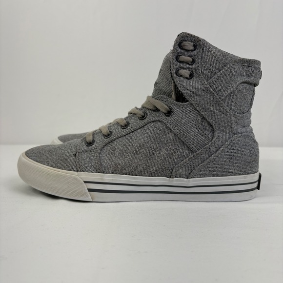 Supra Muska 001 Skytop Mens High Top Skate Sneakers Shoes Grey Blue Size 7